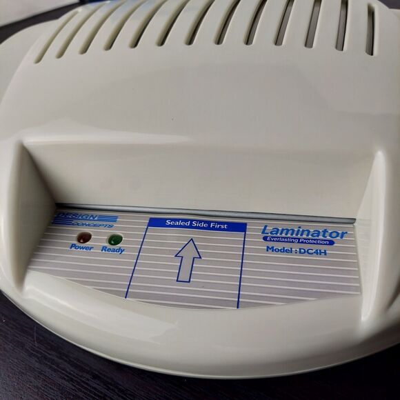 Design Concepts Laminator 4.4" Width Laminating Machine + Twenty 3" x 5" Sheets - Picture 5 of 8